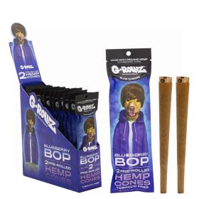 G-ROLLZ KING SIZE 2 HEMP CONES - BLUEBERRY BOP - PACK OF 12