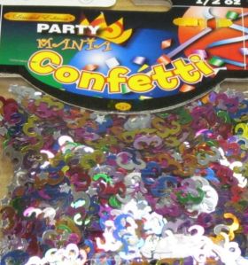 FOIL TABLE PARTY CONFETTI AGE 2