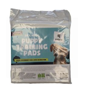 Cooper & Pals Puppy Training Pads - 50 x 40cm - White - Pack of 4