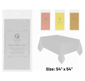 DID Table Covers - Assorted Colours - 120cm x 120cm - Pack of 2