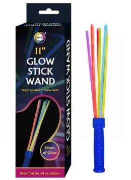 DID Glow Stick Wand - Assorted Colours - 11"