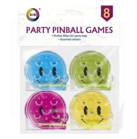 Did Party Pinball Games - Assorted Colours - Pack of 8