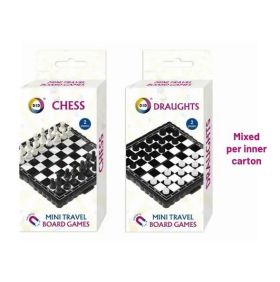 Did Magnetic Mini Travel Board Games - Chess & Draughts