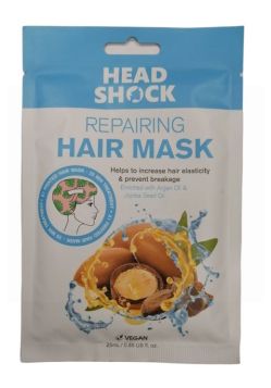 Head Shock Repairing Printed Hair Mask - Argan Oil & Jojoba Seed Oil - 25ml - EXP: 11/24