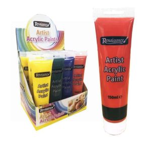 Renaissance Create It Artist Acrylic Paint - Standard Colours - Assorted Colours - 150ml