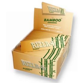Rizla Bamboo Ultra Thin Smoking Papers + Tips - Regular - Combi Pack - Pack of 24 Booklets