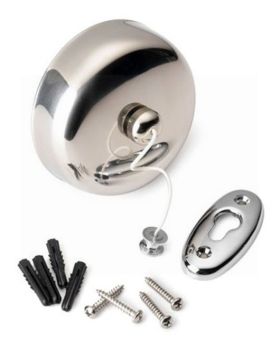 CHROME BATHROOM RETRACTABLE CLOTHES LINE