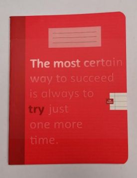 WMS School/Home Work Book - Red - 23 x 18cm - Pack of 5