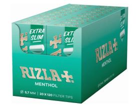 Rizla Plus Filter Tips - Menthol - Extra Slims - 5.7mm - Pack Of 120