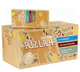 Rizla Natura Biodegradable Filter Tips - Ultra Slims - 5,7Mm - Pack Of 120