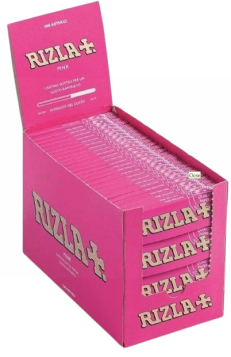 Rizla Pink Thin Smoking Papers - Regular - Pack of 100 Booklets