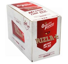 Rizla Red Medium Thin Cigarette Paper - 100 Booklets