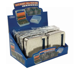 GSD Cigarette Rolling Box - Silver - 70mm