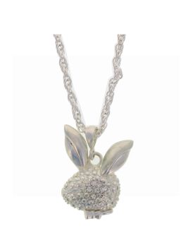 PLAYBOY PENDANT NECKLACE SILVER