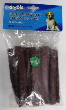 Delicious Premium Beef Flavoured Munchy Chew Flats For Dogs