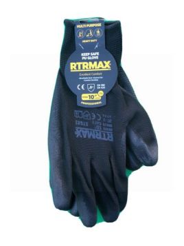 RTRMAX Keep Safe PU Glove - Black - 10'' 