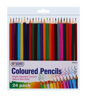 RYSONS COLOURED PENCILS 24 PACK