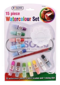 RYSONS WATERCOLOUR SET 15 PACK