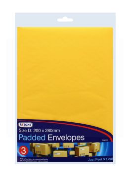 RYSONS 3 PADDED ENVELOPES SIZE D