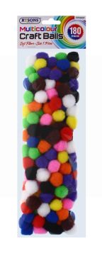 RYSONS MULTI COLOUR CRAFT BALLS 180 PACK