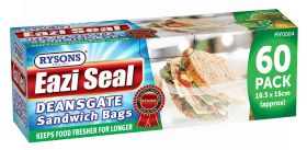 RYSONS ZIPPER SANDWICH BAGS 60 PC