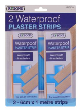 RYSONS 2 WATERPROOF PLASTER STRIPS