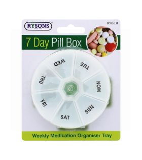 7 DAY ROUND PILL BOX