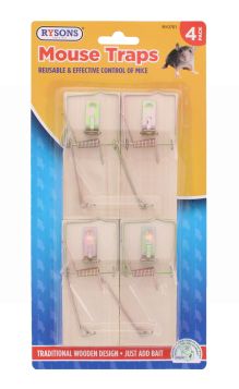 RYSONS MOUSE TRAPS 4 PACK