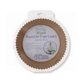 ROUND AIR FRYER LINERS - 16 x 4.5 cm - PACK OF 30