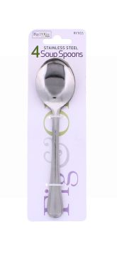 FIG & OLIVE STAINLESS STEEL SOUP SPOON 4 PCS