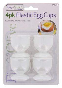 FIG & OLIVE PLASTIC EGG CUPS 4 PACK