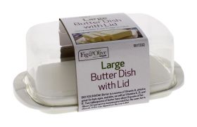 FIG & OLIVE LARGE BUTTER DISH WITH LID
