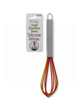 FIG & OLIVE STAINLESS STEEL/ SILICONE WHISK - LARGE