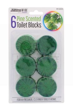 JIATING 6 PINE SCENTED TOILET BLOCKS