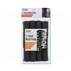 STEEL WOOL PADS - PACK OF 12
