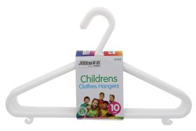 Rysons Children Clothes Hangers White 10 pc
