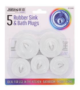 JIATING 5 RUBBER SINK & BATH PLUGS