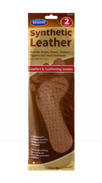 RYSONS 2 PAIRS SYNTHETIC LEATHER INSOLES