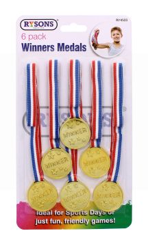 RYSONS WINNERS MEDALS 6 PACK