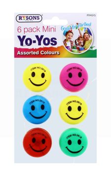 RYSONS MINI YO-YOS 6 PACK