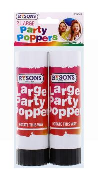 RYSONS PARTY POPPERS 2 PACK