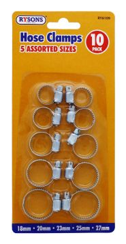 RYSONS HOSE CLAMP SET 10PC