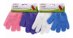 2 PAIR EXFOLIATING GLOVE