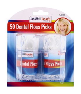 HEALTH & BEAUTY DENTAL FLOSS PICKS 50 PACK