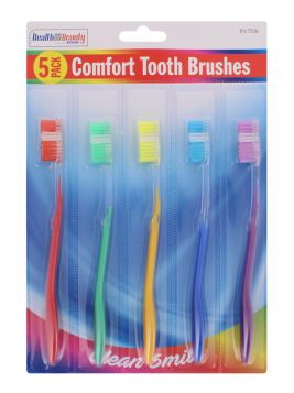 HEALTH & BEAUTY TOOTHBRUSHES 5PC