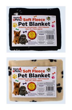 Rysons Soft Fleece Pet Blanket 70x70 Cm