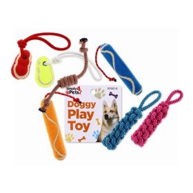 DOGGY PLAY TOY ROPE - ASSORTED COLORS