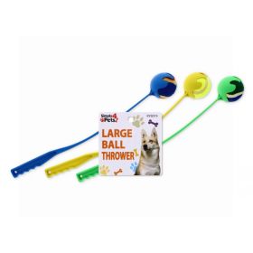 DOGGY BALL THROWER - LARGE - ASSORTED COLOURS 
