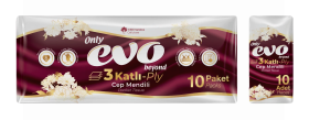 EVO 3 Ply Pocket Tissue - Non Perfumed - Pack of 10