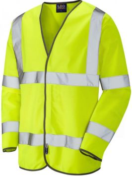 LEO SHIRWELL SLEEVED WAISTCOAT YELLOW LARGE